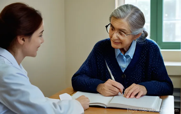내러티브 의학의 연구 방법론 - **Image Prompt 1: The Heart of the Story**
    A warmly lit, cozy doctor's office or a quiet consult...