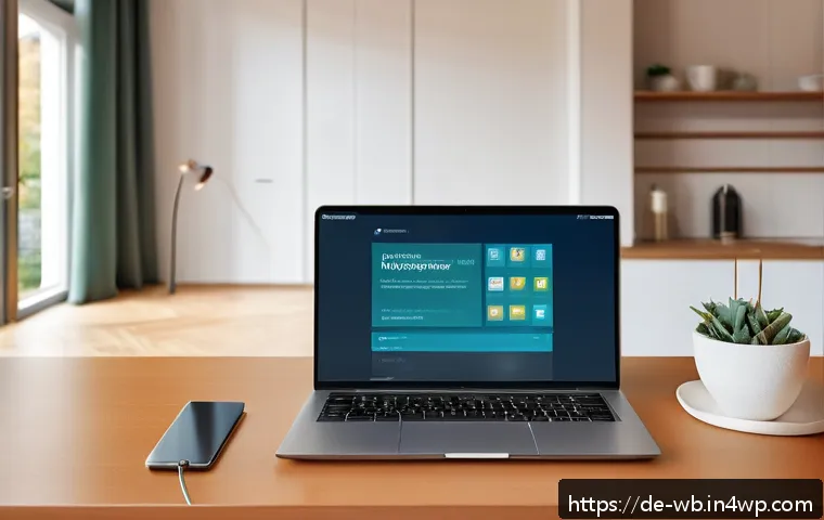 내러티브 의학을 위한 온라인 리소스 - A modern digital patient forum interface displayed on a sleek laptop screen in a cozy, well-lit Germ...